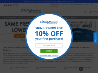 vitalitymedical.com screenshot