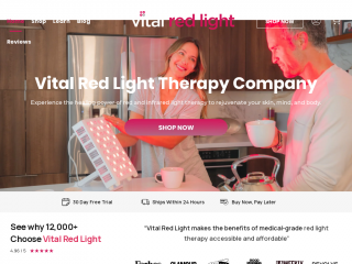 vitalredlight.com screenshot