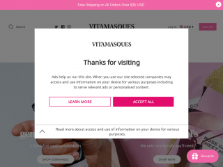 vitamasques.com screenshot