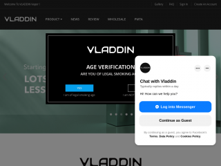 vladdinvapor.com screenshot