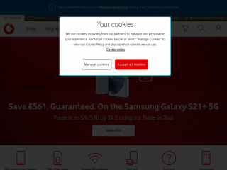 vodafone.co.uk screenshot