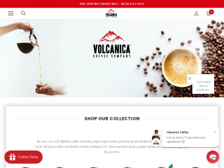 volcanicacoffee.com screenshot