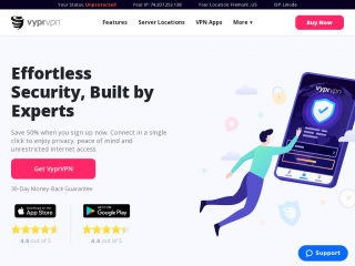 vyprvpn.com screenshot