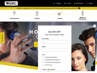 wahl.co.uk screenshot