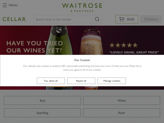 waitrosecellar.com screenshot