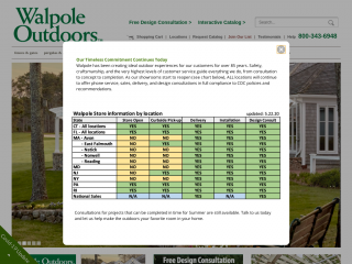 walpoleoutdoors.com screenshot