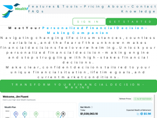 wealthfluent.com screenshot