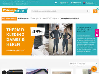 webshop-outlet.nl screenshot