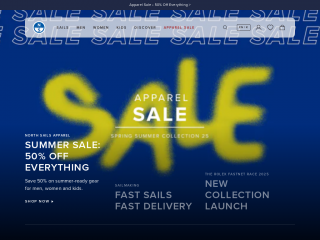 webstore.northsails.com screenshot