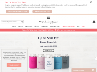 weddingstar.ca screenshot