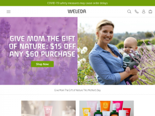 weleda.com screenshot