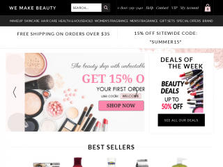 wemakebeauty.com screenshot