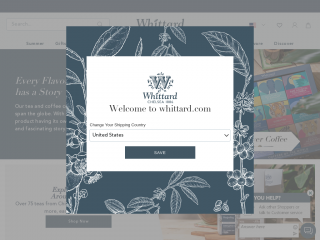 whittard.com screenshot