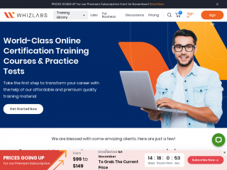 whizlabs.com screenshot