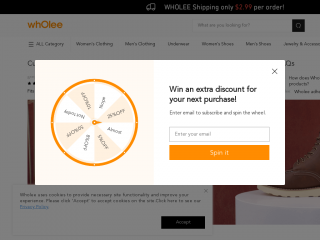 wholeeshopping.com screenshot