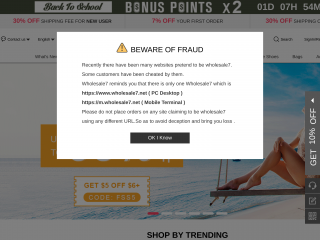 wholesale7.net screenshot