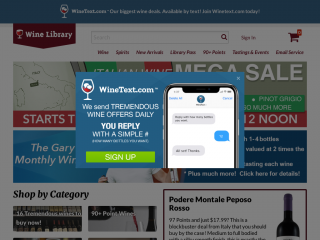 winelibrary.com screenshot