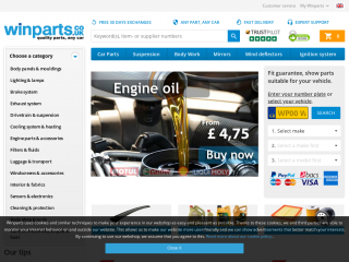 winparts.co.uk screenshot