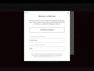 witchery.com screenshot