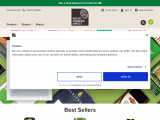 wood-finishes-direct.com screenshot