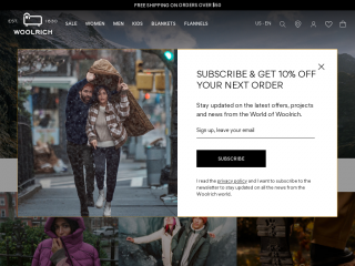 woolrich.com screenshot