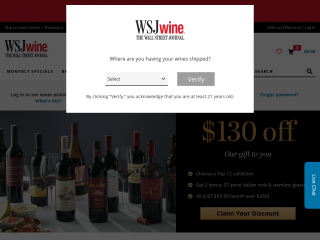 wsjwine.com screenshot