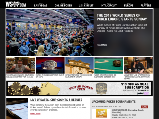 wsop.com screenshot