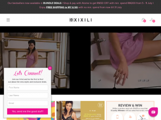 xixili-intimates.com screenshot