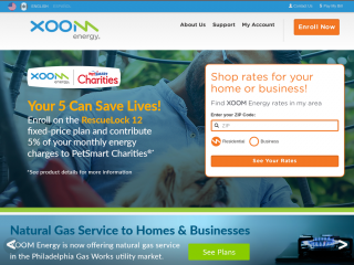 xoomenergy.com screenshot