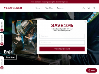 yeswelder.com screenshot