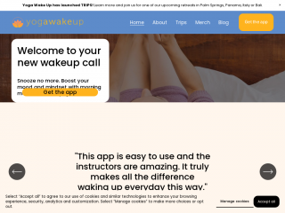 yogawakeup.com screenshot