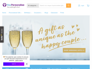 youpersonalise.co.uk screenshot