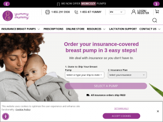 yummymummystore.com screenshot