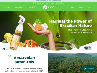 yvynaturals.com screenshot