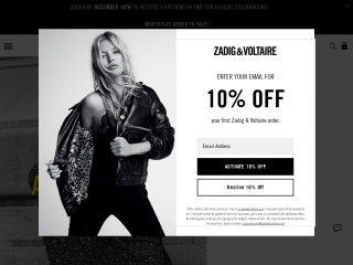 zadig-et-voltaire.com screenshot