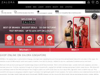 zalora.sg screenshot