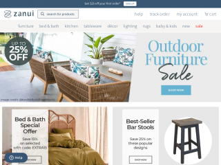 zanui.com.au screenshot