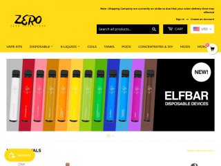 zerovapes.com screenshot