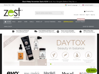 zestbeauty.com screenshot