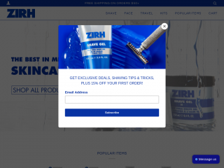 zirh.com screenshot