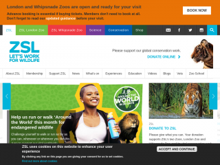 zsl.org screenshot